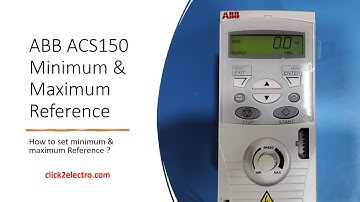 ABB ACS150 Maximum & Minimum Reference Setting in English