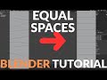 How to Evenly Space Points in Blender (Loop Tools Add-on)