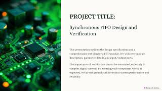Synchronous FIFO Design and Verification in Verilog - VLSI Project By Anurag Dubey
