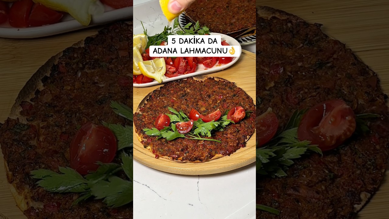 Pratik Adana Lahmacunu👌#lahmacun #lahmacuntarifi #iftar #pratikyemektarifleri #pratiktarifler
