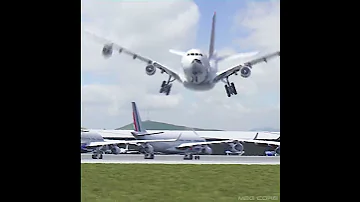 AIR FRANCE Plane Following A Bird 3D Animation 