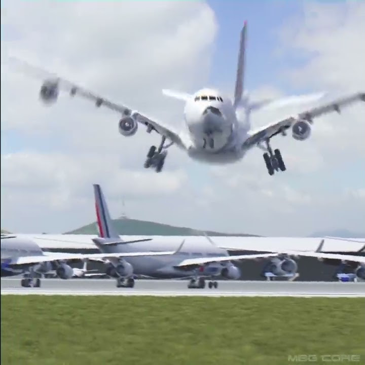 AIR FRANCE Plane Following A Bird - 3D Animation