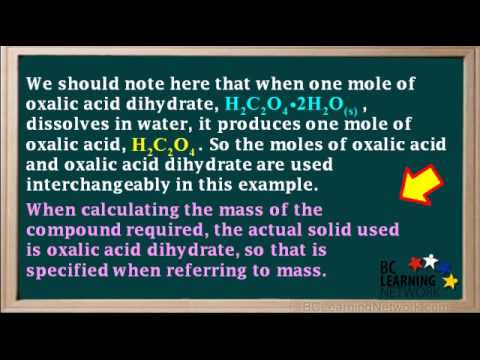 WCLN - Concentration Problem - 1 - Chemistry