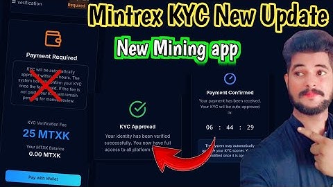 Mintrex New update KYC 25 MTXK Token FREE Mintrex KYC Process mintrex Pement MTXK token 