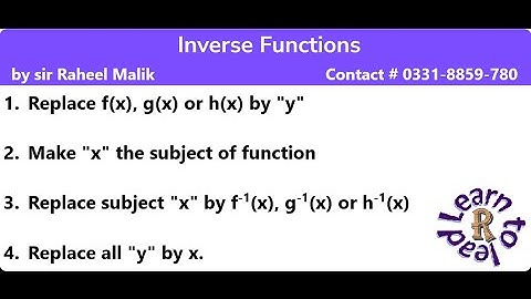 Add math Chap 9 Ex 9.3 Q 21 inverse of function