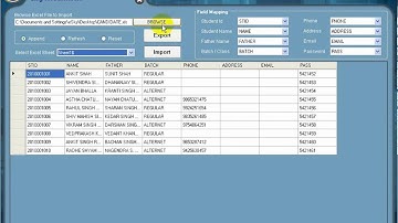 OMR Student Import