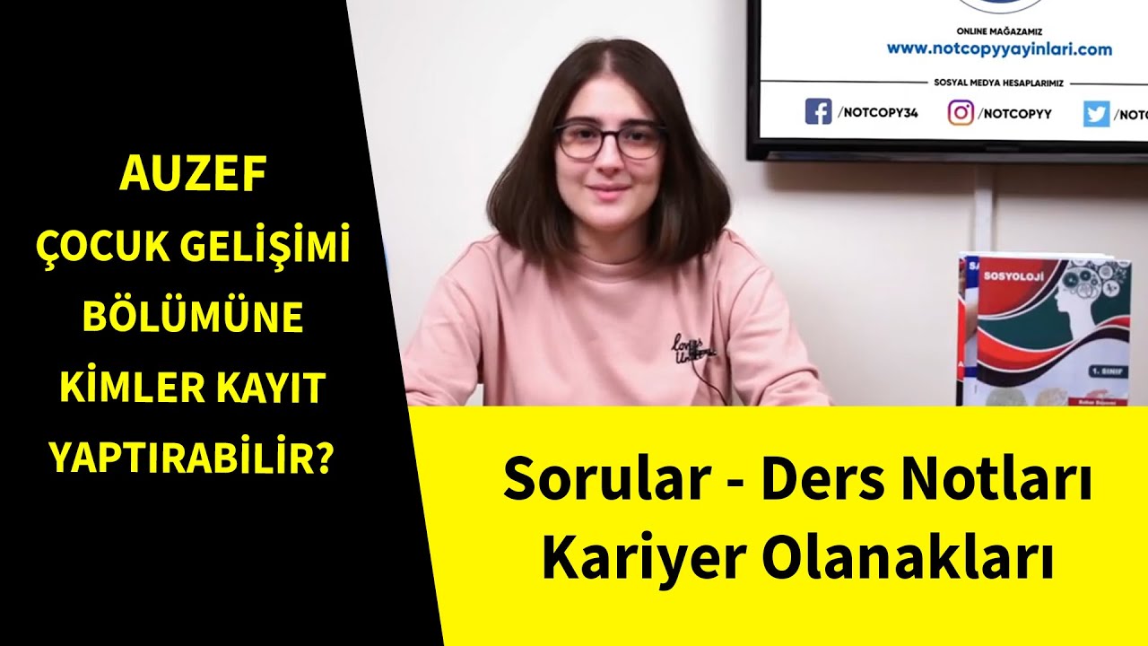 auzef cocuk gelisimi bolumune kimler kayit yaptirabilir auzef ders kitabi youtube