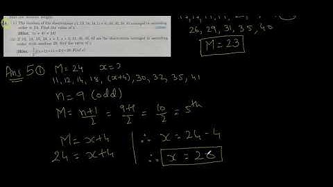 ICSE Class X Mathematics Mean, Quartiles & Mode Exercise:- R S Aggarwal Solutions [Episode 10.5.1]