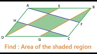 Geometry | A difficult problem to solve | Area of Shaded region | SSC | IBPS | Competetive exams