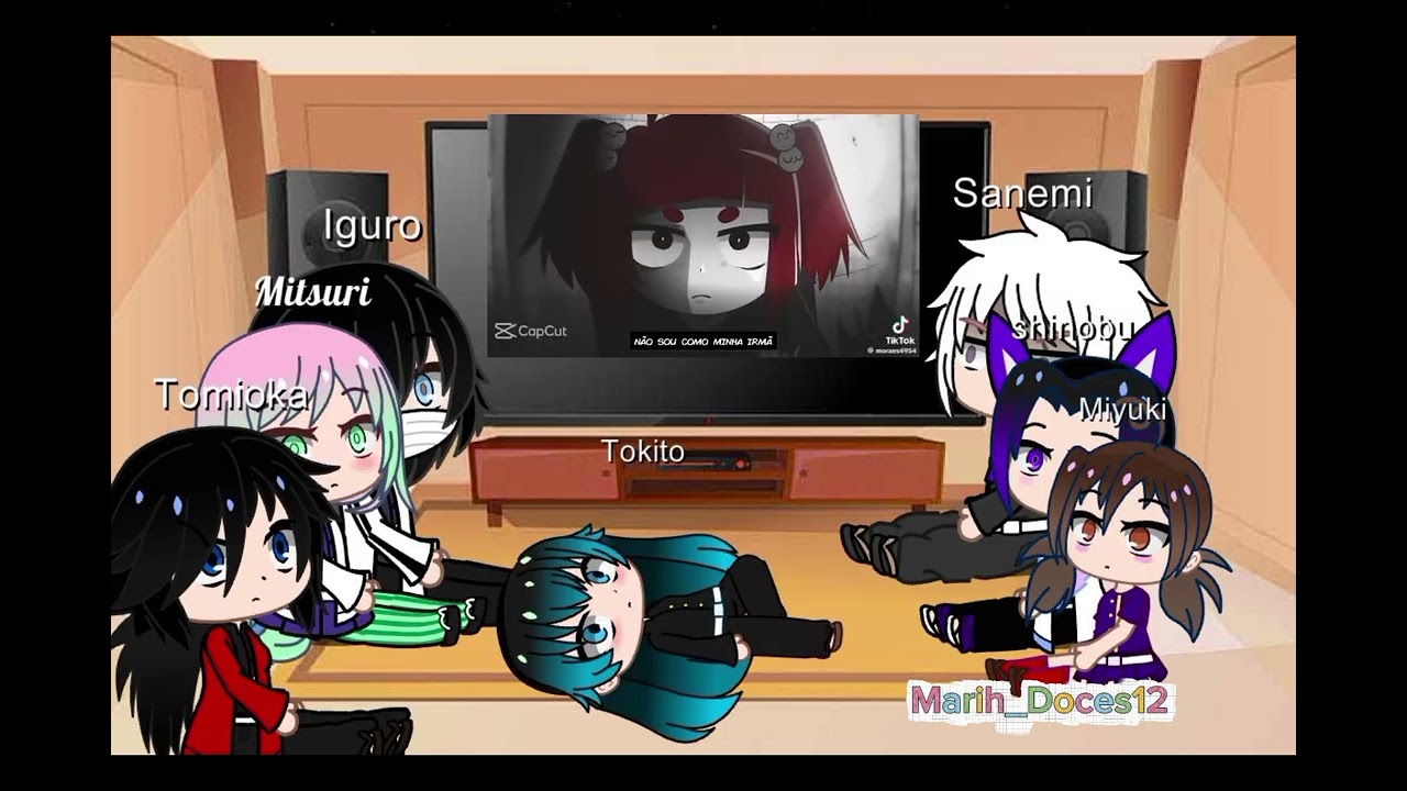 Hashiras reagindo a Princesa falha-Turma da batatinha- React 🇧🇷