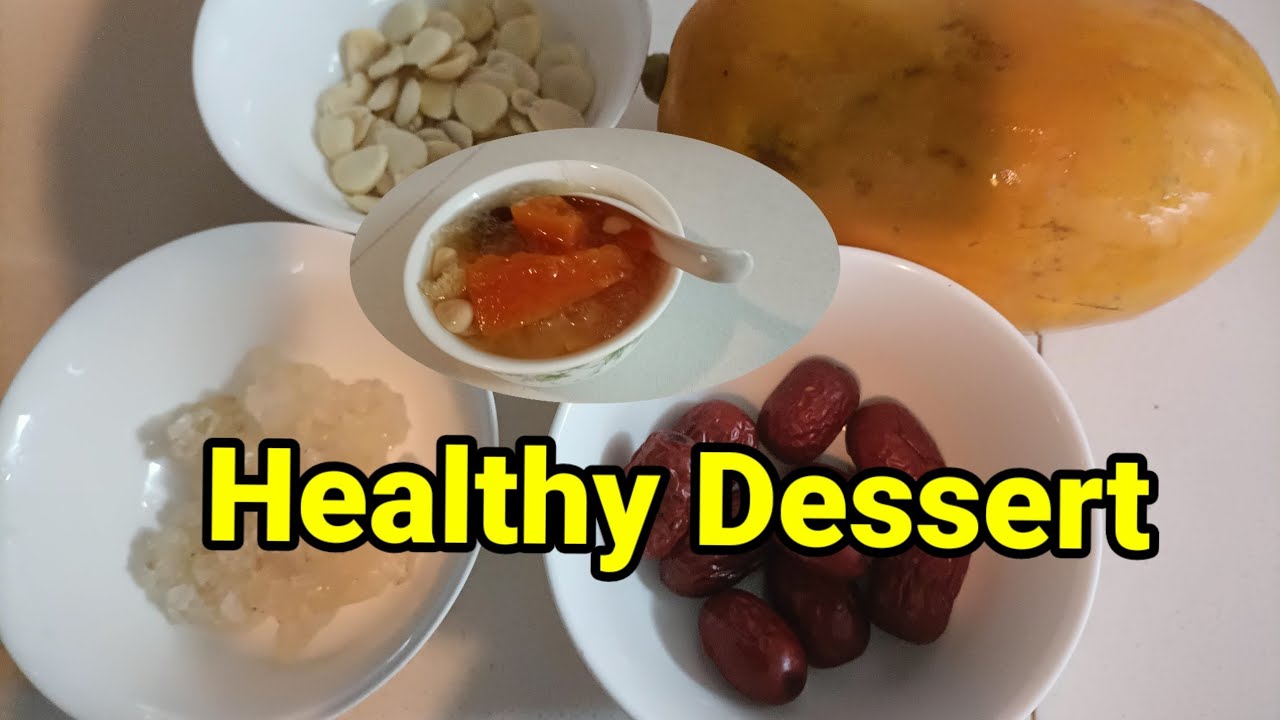 Papaya with white fungus, red dates almond dessert/ OFW Hong Kong