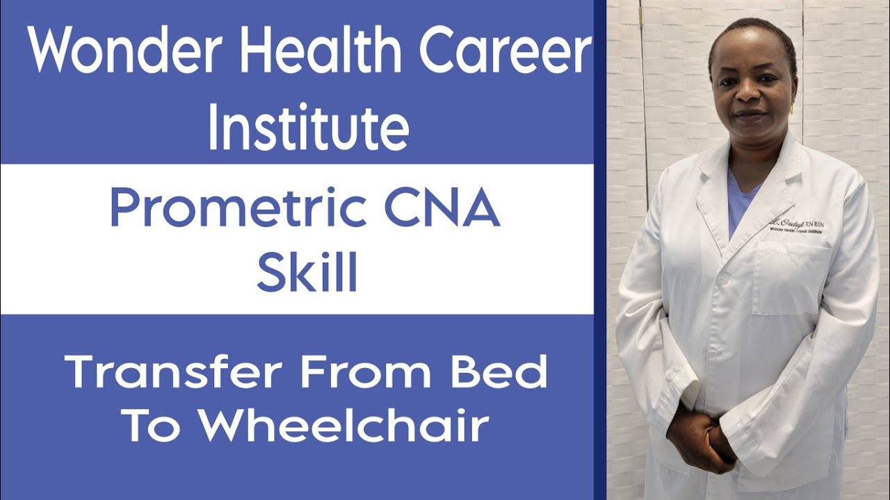 Transfer from bed to wheelchair Prometric CNA Skill YouTube