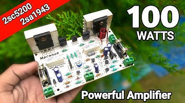 DIY 2sc5200 और 2sa1943 Transistor Amplifier || हिंदी || You Like Electronic