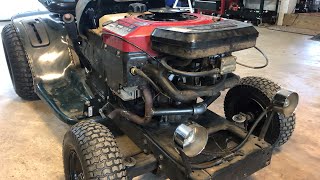 Racing Mower Custom Header! (Briggs 21hp Opposed Twin)