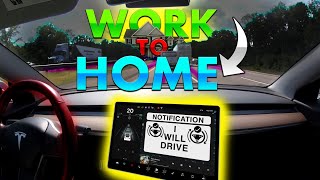 Can Tesla's Self Driving Beta 9 Drive You Home From Work? FSD Beta 2020.48.26.1