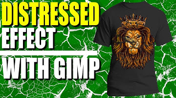 Design a Distressed T-Shirt using GIMP: Here