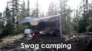 The Ultimate Swag Camping Setup for rocky ground .