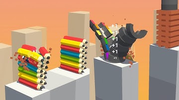 Slice It All Very Satisfying and Relaxing ASMR game Level 380 - 386