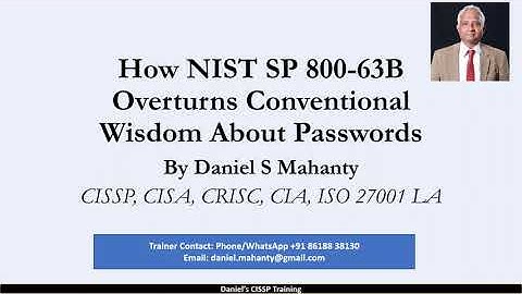 NIST SP 800 63B Digital Identity Guidelines