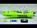 How to maintain your rc boat after each run