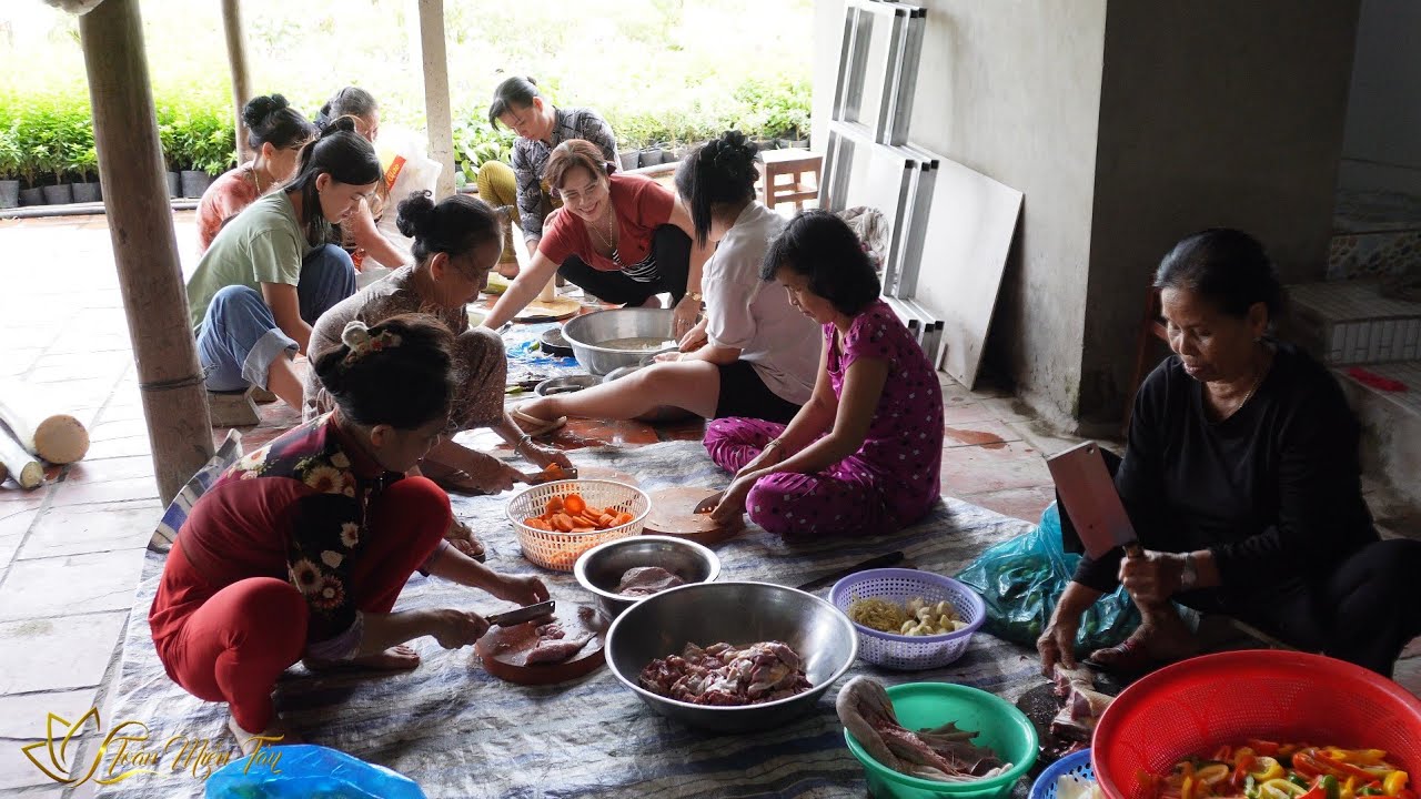 CHUẨN BỊ ĐÁM CƯỚI LỚN NHẤT XÓM HUY ĐỘNG DÀN ĐẦU BẾP CẢ XÓM Để Nấu Đám Ngày Nhóm Họ • Toàn Miền Tây