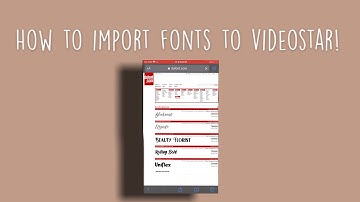 How to install FREE fonts on video-star! *Fantasy fonts pack required*
