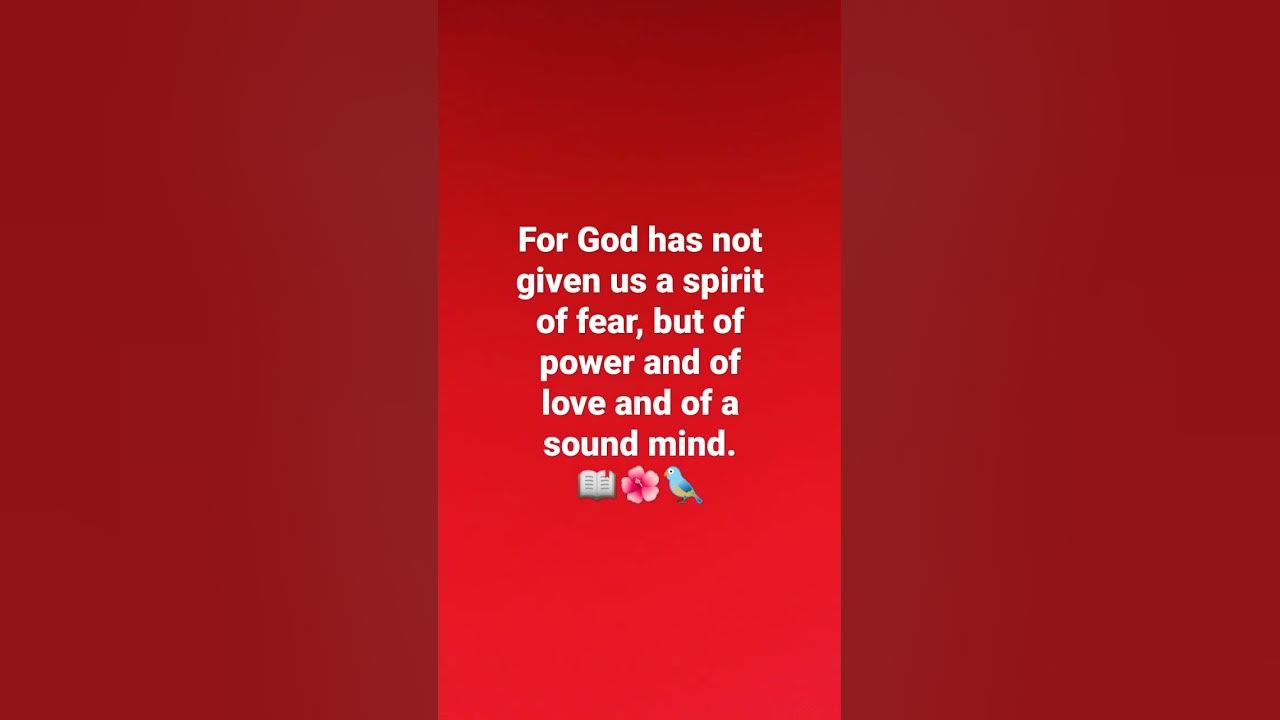 2 Timothy 1:7 (singing scriptures) #bible #faith #jesus #hope #motivation #love #song #sing #praise