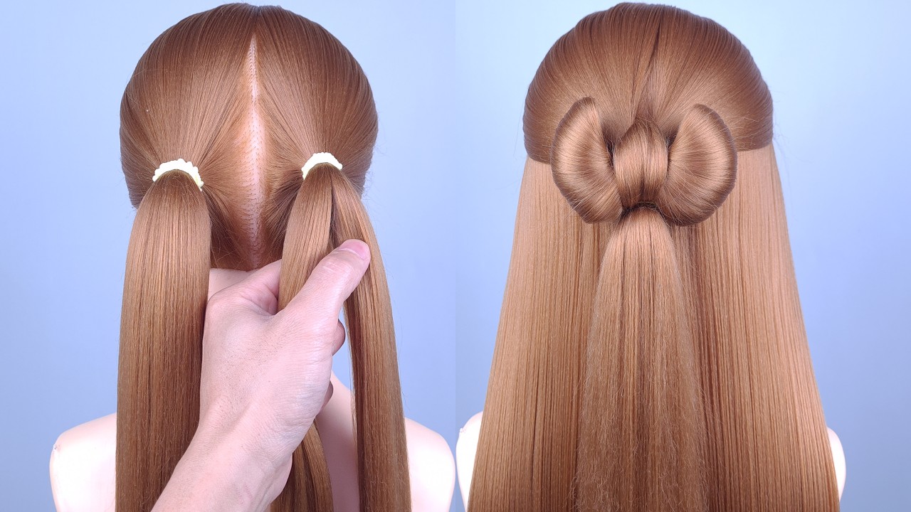 Very Easy & Beautiful Hairstyle for Girls | Simple Wedding Hair Tutorial | Braided Bun Hairstyles