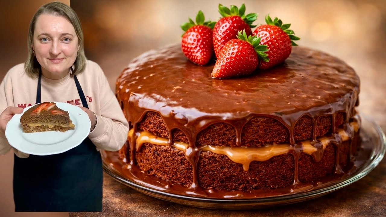Segredo de como fazer um bolo de chocolate caseiro delicioso, macio e fácil de fazer 