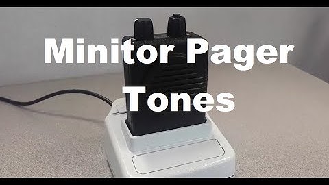 Firefighter Pager - All (9) Minitor V pager Tones