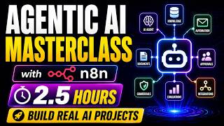 Agentic AI Masterclass with n8n | OpenAI, OpenRouter, RAG, MCP, HITL, Guardrails Evals & Multi-Agent