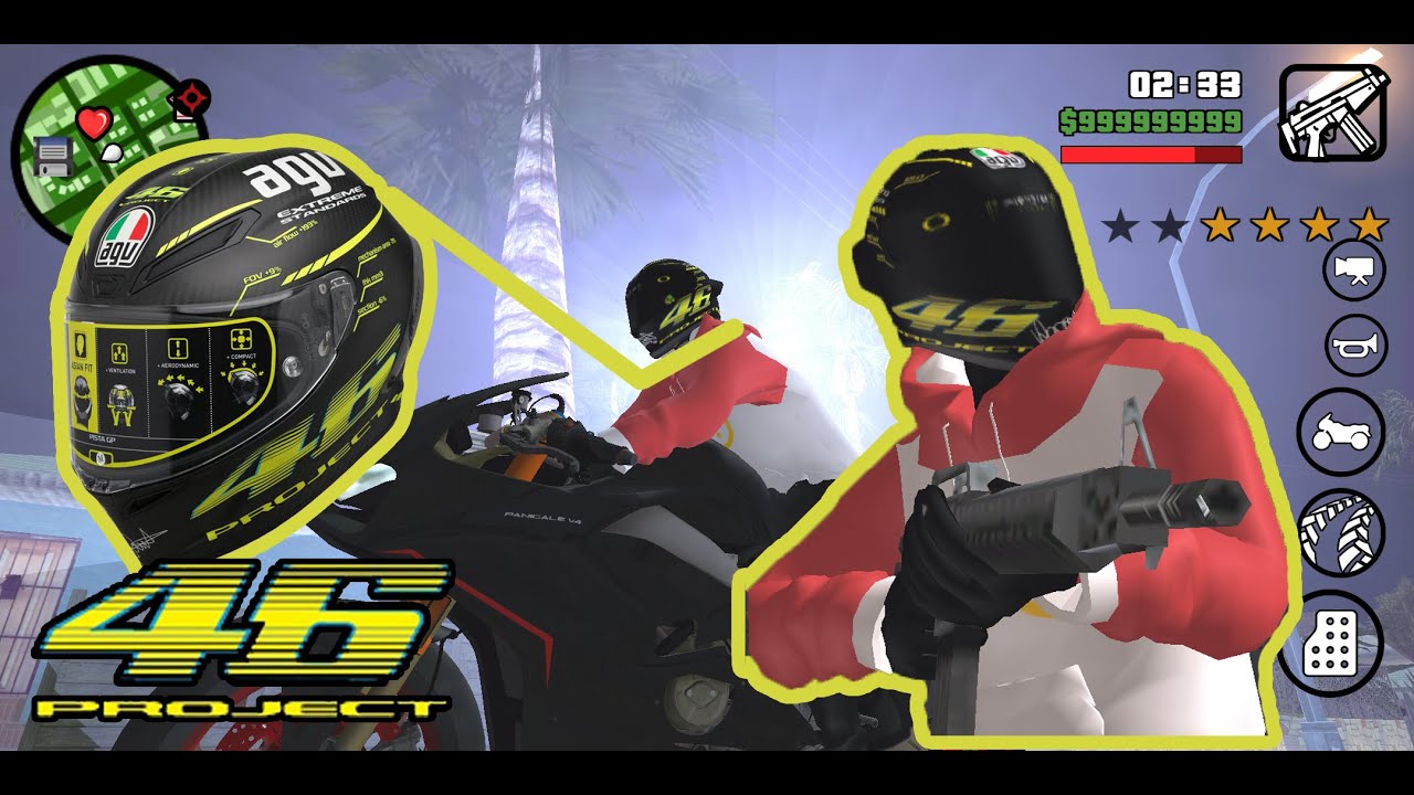 share Mod GTA SA helm Valentino rossi AGV 46 project for  