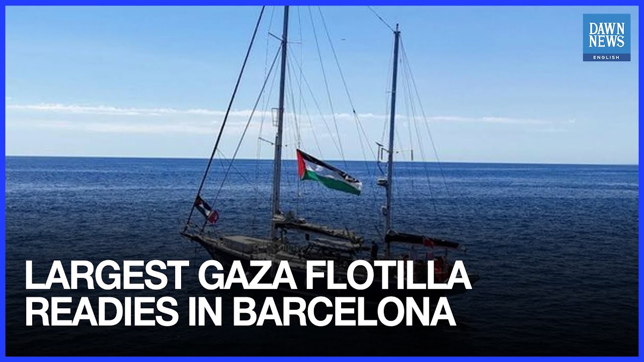 Largest Gaza Aid Flotilla Set to Sail From Barcelona With Global Activists | Dawn News English