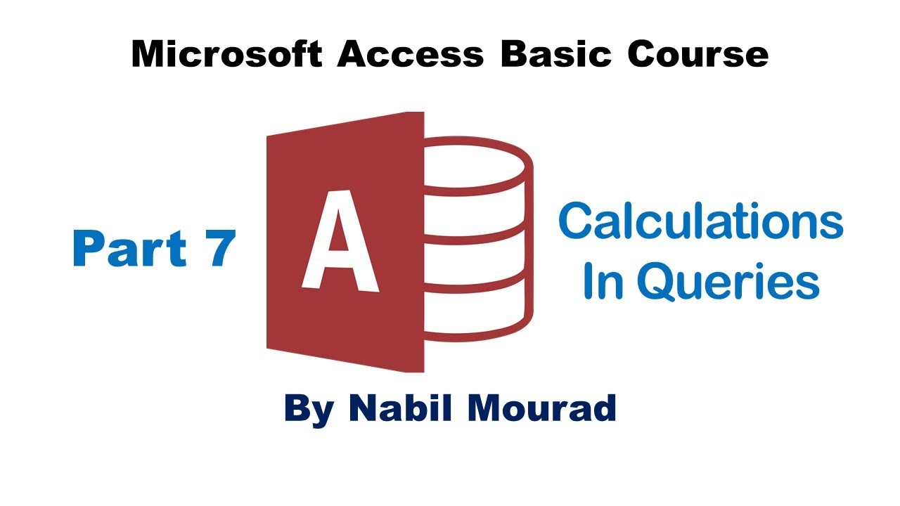 Access basic. Creating query in access. Basic course.