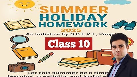 Class 10 Holidays Homework Maths June 2025 fully Solved