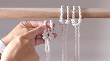 DIY Macrame Tutorial Starting Your Work: Cat’s Paw Knot!