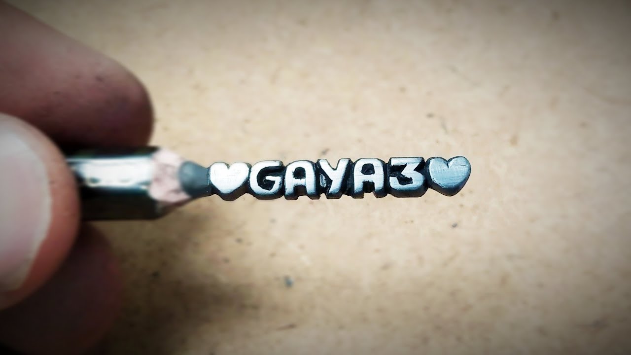 Pencil carving Micro art gifts Valentine's day gifts