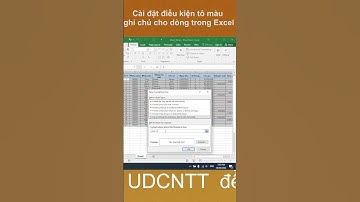 Sử dụng Conditional Formating || Tô màu ghi chú cho dòng theo điều kiện #shorts #tuhocudcntt