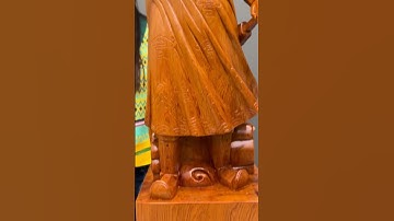 Quốc Công Hưng Đạo Vương Trần Quốc Tuấn Gỗ Ngọc Am thơm nức #tuonggodocdao #tuongtranquoctuan