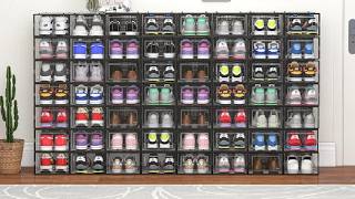 Honest Two Year UPDATE Of Shoe Boxes, 12 Pack Shoe Storage Bins, Clear Plastic Stackable Shoe Organi