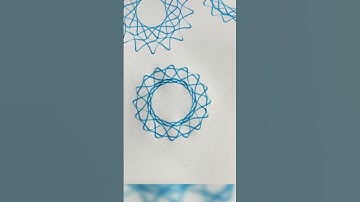 Spirograph ruler design ASMR Satisfying #shorts #ytshorts #spirograph
