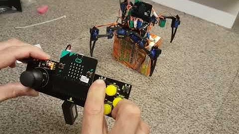 3d printed Microbit robot insect (v1) Progress part 1