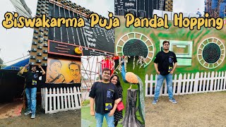 Vishwakarma Puja, 2023 || Famous Vishwakarma Puja at Nalco|| Pandal hopping vlog|| screenshot 1