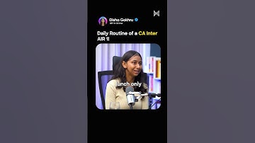 Daily Routine Of A CA Inter AIR 1!😱😱 #kushallodha #ca #cafinal #cafoundation #shorts