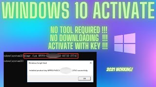 Windows 10 Activate Permanently With License key 2021 screenshot 2