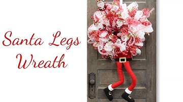 Santa Legs Wreath Enhancement
