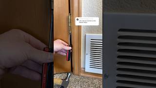 How to remove hinge pin from bottom door hinge. #diy #homeowner