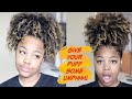 How to make your natural hair puff sit up high long & short hair friendly!