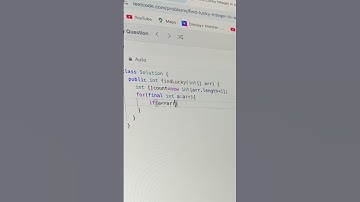 Day 206 – LeetCode #1394 | Find Lucky Integer in an Array | #java #300daysofcode  #coding #leetcode