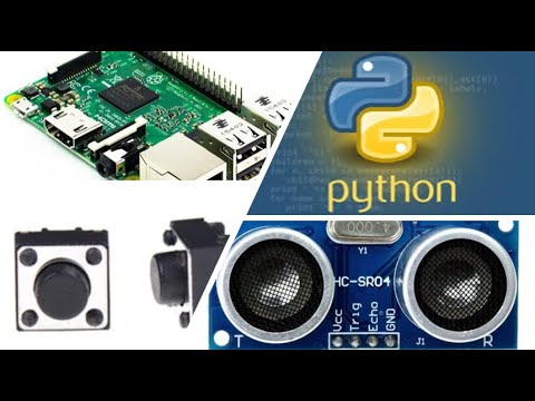 Sensor ultrasónico con Raspberry Pi controlado con pulsadores - YouTube